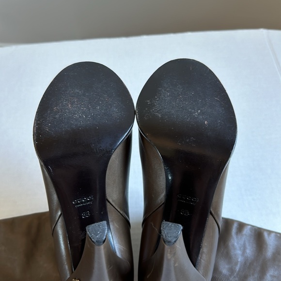 Gucci Olive Green Boots in size 8 - Picture 5 of 10